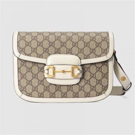 gucci 1955 horsebit shoulder bag white|Gucci Horsebit 1955 crossbody bag.